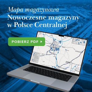 Mapa magazynowa - Nowoczesne magazyny w Polsce Centralnej